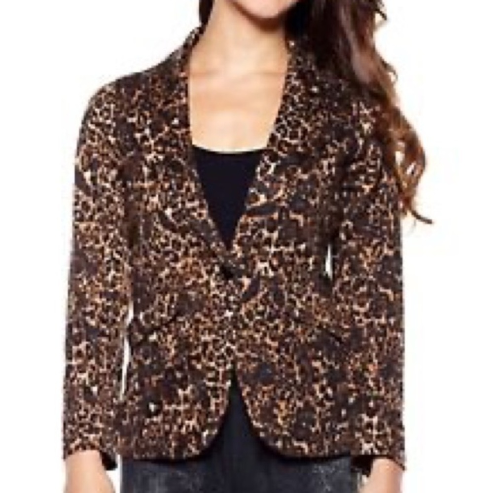 Serena Williams Ponte Blazer with Zipper Cuffs NWT